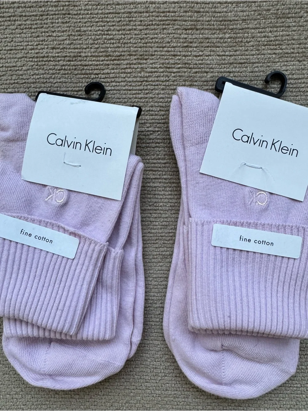 🆕 NWT Calvin Klein Fine Cotton Women’s Socks 2-Pack Bundle 🧦